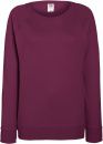 Bluza damska Raglan Lightweight Burgundowa XS